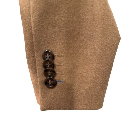 Tailorbyrd Men's Blazer Tan Button Up Poly/Rayon Size 38L Pre-Owned Good Cond - Picture 6 of 12